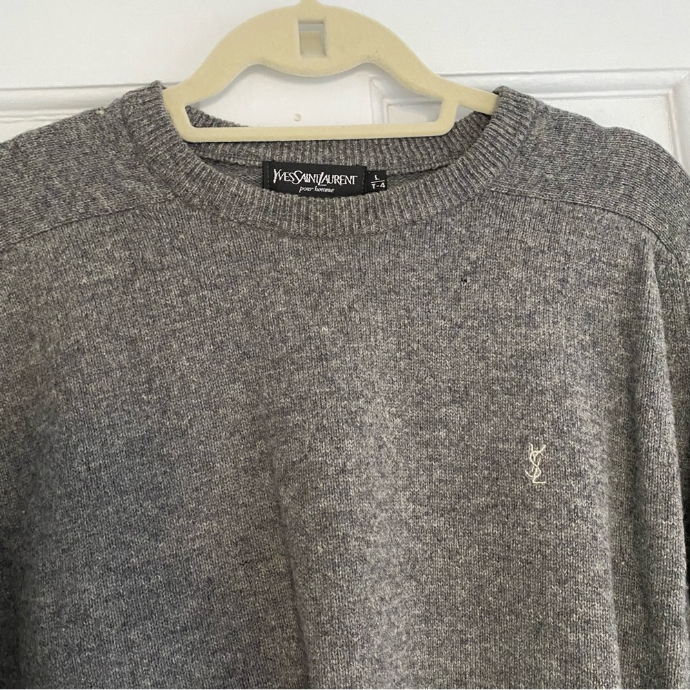 yves saint laurent wool sweater large